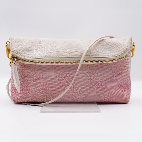 AH22❤️ BURBERRY Possum Leather Flap Crossbody Bag - Picture 1 of 15